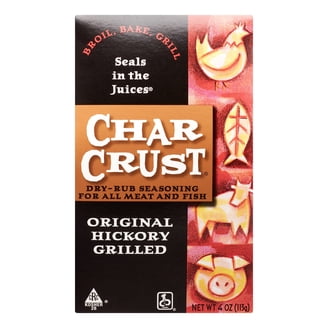 Char Crust Dry Rub Seasoning - Roasted Garlic Peppercorn Flavor | 4 Oz Jar