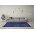thumbnail image 3 of Ahgly Company Machine Washable Indoor Rectangle Abstract Blue Modern Area Rugs, 5' x 7', 3 of 4