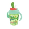 thumbnail image 3 of Nuby 2 Handle 8oz Multi-Function 2-in-1 Cup with Free Flow 360° Weighted Straw & Hard Spout, Dinosaurs, 3 of 8