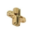 thumbnail image 5 of SENRISE 1/2 Pcs Zinc Alloy Invisible Cross Hinge Wood Metal Kitchen Cabinet Concealed Hinges Gold, 5 of 6