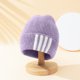 thumbnail image 4 of Gorro de punto para hombres, mujeres y niños, gorros de invierno, gorros clásicos cálidos para uso diario, gorro de lana a rayas simple, 4 of 6
