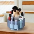 thumbnail image 6 of Desktop 360 degree Rotating Cosmetic Storage Box Makeup Holder for Vanity Bathroom Blue, 6 of 8