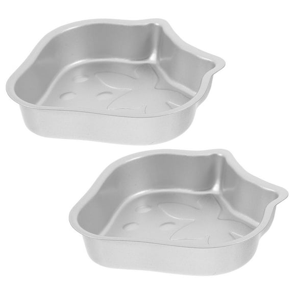 BESTYASH 2-Pack Plated Strawberry Shaped Cake Molds High Baking Pans for Home Kitchen Use
