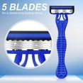 thumbnail image 6 of 15 Pcs Sensitive Men's Disposable Razors Bulk 5-Blade Disposable Head Razor for Sensitive Skin for Hotels, Travel, Business Trips, Gyms, SPA, Donations, Gifts, Etc., 6 of 6