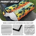 thumbnail image 6 of Whosucclay Palm Trees at Sunset Elastic Golf Cart Seat Protector, Multi-Pockets Portable Design Golf Cart Seat Cover for Club Car Yamaha EZGO, 52.36" x 32.28", 6 of 7