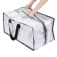 thumbnail image 4 of Unique Bargains Clothes Storage Moving Bags for Closet Organizers Clear 29x13x14.5in, 4 of 7