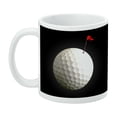 thumbnail image 3 of Golf Ball Moon Flag Golfing White Mug, 3 of 4