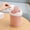 Pink, variant on Mini Desk Trash Can with Swing Lid,Tiny Countertop Garbage Bin Portable Waste Basket for Desktop Home Office&Desktop Garbage Can Trash Waste Bin Basket Dustbin Container Home Car for Green