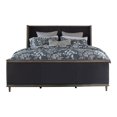 thumbnail image 2 of Sili California King Bed, Wingback Upholstered, Straight Accents, Gray, 2 of 4