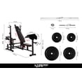 thumbnail image 3 of Banco Multifuncional 6 en 1+Set de Barras Mancuernas 110Lbs negro M Xtreme Life DPCTDT000000, 3 of 9