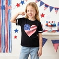thumbnail image 6 of Family 4th of July Shirts Star Striped Print Crew Neck Short Sleeve T-Shirts Matching Outfits, 6 of 8