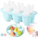 thumbnail image 1 of (bleu) Moules Crme Glace En Silicone, Moules Popsicle Avec Btonnets, Mini Moules Crme Glace, Moules Popsicle Sorbet Popsicle Bricolage Rutilis, 1 of 5