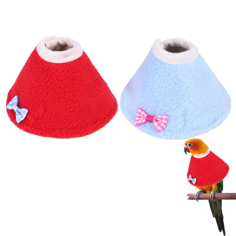 Funsquare Elizabethan Bird Recovery Collar for Rodents Adjustable Neck Circumference,Elizabethan Bird Collar for Cockatoo,Love Bird,Quaker Parrot and More graceful designer here