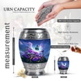 thumbnail image 2 of KARYLIZ Petunia Small Urns for Human Ashes Keepsake, Cremation Urn for Human Ashes, BlueFuneral Keepsake Memorial Gift for Father & Mother, Small Butterfly Urns Ash (10 Inch & 3 Inch Mini Set of 4), 2 of 7