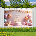 thumbnail image 6 of Yatrandify Glittery Cake Happy Birthday Banner Colorful Balloons Crown Happy Celebration Backdrop for Kids Birthday Party Photo Shoot Event, 6 of 7