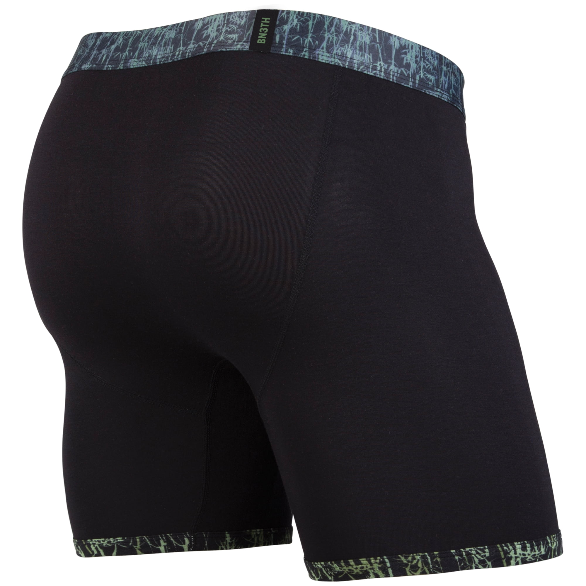 BN3TH Mens Classic Boxer Brief Underwear 3D Pouch Briefs MOBB (Black Bamboo  2XL) 