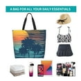 thumbnail image 6 of Naloa Palm Trees Tote Bag for Women Large Capacity Shoulder Bag for College Work Travel Shopping, 6 of 8