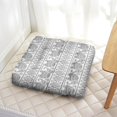 thumbnail image 3 of Boho Retro Floor Seating Pad - Fluffy Square Meditation Cushion with Paisley Ethnic Pattern & Skin-Friendly Fabric, 3 of 7