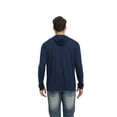 thumbnail image 3 of Zfeel Lightweight Dry Fit Pullover Hoodie, Men's 100% Polyester Long Sleeve Hoodie, Navy, 3XL, 3 of 5