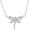 4 April Birthstone, variant on SISGEM Dragonfly Necklace Sterling Silver Crystal BirthstoneDragonfly Jewelry Gifts