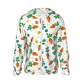 thumbnail image 1 of Fotbe Cute Carrot Chaqueta con Protección Solar UPF 50+ para Hombre y Mujer, Camisa con Capucha y Bolsillos-X-Large, 1 of 7