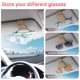 thumbnail image 3 of Soporte Magnético para Gafas de Sol para Visera de Auto, Cuero, 2 Unidades, Beige, 3 of 9