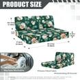 thumbnail image 7 of FOR U DESIGNS Santa Claus Christmas Tree Pattern 2 Pcs RV Dinette Cushion Covers Breathable Camper Cushion Slipcover Stretch 2 Seat Sofa Chair Cover Camper Seat Covers Dinette Booth, 7 of 7