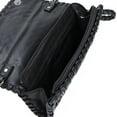 thumbnail image 5 of Premium PU Leather Solid Interlace Braided Clutch Bag Wristlet, 5 of 5