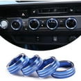 thumbnail image 2 of TINKI Car Air Conditioner and Volume Vent Outlet Knob Button Ring Cover 4pcs for Toyota Tacoma 2015 2016 2017 2018 2019 2020 2021 2022, 2 of 7