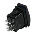 BCLONG Winch In/Out Rocker Switch 7Pin Blue LED Rocker Toggle Switch