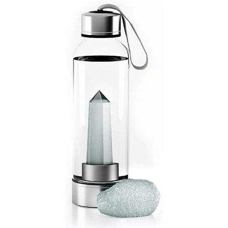 

Clear Quartz Crystal Healing Water Bottle