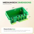 thumbnail image 3 of Caja de conexiones resistente a la intemperie SockitBox Medium Green, 3 of 8