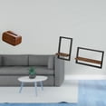 thumbnail image 2 of porta pañuelos,Funda para caja de pañuelos de PP para sala de estar y cocina,Porta pañuelos de PP para casa,oficina,hotel,Estantes de almacenamiento de pared,Estantes flotantes de madera, 2 of 8