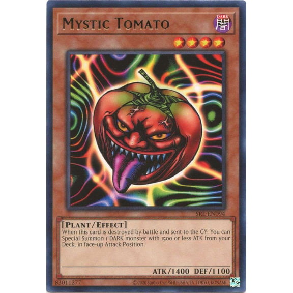YuGiOh Spell Ruler 25th Anniversary Rare Mystic Tomato SRL-EN094