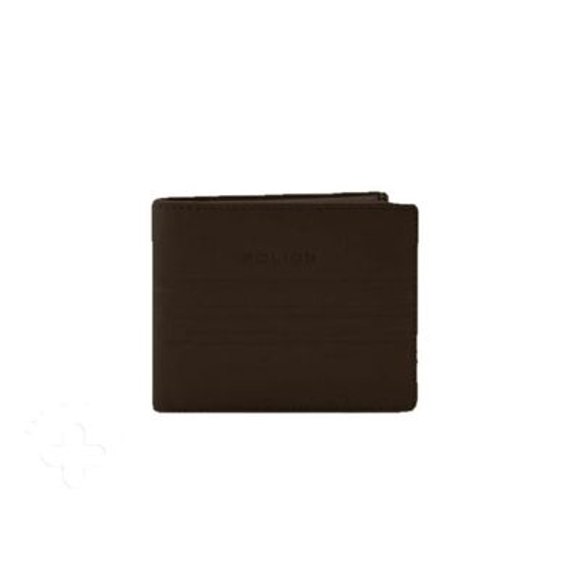 POLICE Rapido Overflap Men's 100% Genuine Leather Coin RFID Wallet, Gents Purse with Card Holder Compartment-TAUPE