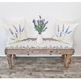 thumbnail image 2 of Elegant Lavender Flowers Cushion Case Pillow Cover with Zipper 2 Pack (18" x 18"), 2 of 4