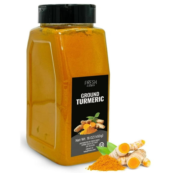 Fresh Finest Ground Turmeric Powder, Kosher & Non-GMO, 450G (16 oz)