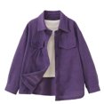 thumbnail image 4 of JAJAHO Boys Girls Button Down Shirt 4-12Y Kids Back To School Clothes Cotton Long Sleeve Lapel Shirts, 4 of 5