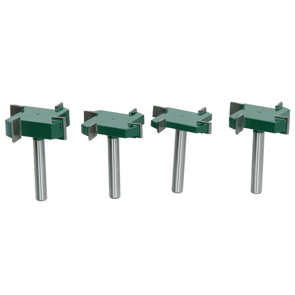 Slot Router Bit,4Pcs 4‑Flute Router Bit Woodworking Router Bit Slotting Router Bit Built for Precision
