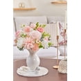 thumbnail image 6 of Fake Flowers Artificial Flowers Peonies Bulbous Chrysanthemum Daisy Hydrangea Sunflower Violets Dahlia Daffodils Epiphyllum Orchid Cherry Blossom Camellia Leyaron (Pink), 6 of 18