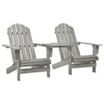 thumbnail image 4 of vidaXL Adirondack Chairs Patio Chair with Tea Table for Porch Solid Wood Fir, 4 of 9