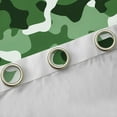 thumbnail image 4 of Manfei Camo Blackout Curtains Set of 2 (52x84 Each),Rustic Outdoor Window Curtains,Green White Curtains and Drapes For Kids,Luxury Bedroom Decor, 4 of 6