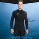 thumbnail image 4 of Sela de buceo 3mm trajes de neopreno SCR traje de buceo de neopreno de una pieza traje de surf cuerpo completo para bucear snorkeling surf nadando negro xxl sidaley OD003294-05, 4 of 7