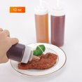 thumbnail image 4 of 4pcs Plastic 12 Oz Squeeze Bottle Condiment Storage Kitchen Bar Ketchup Olive Oil Dispenser White, 4 of 7