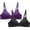 Purple, variant on Herrnalise 2pcs New Activewear Women's Comfort Devotion Underwire Bra, Full Coverage Convertible T-Shirt Bra