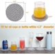 thumbnail image 2 of 6 posavasos para bebidas, elegantes posavasos tejidos trenzados hechos a mano (4,3 pulgadas), posavasos redondos 100 % algodón superabsorbentes resistentes al calor, gran Ho, 2 of 5