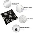 thumbnail image 4 of Acheng Pillow Covers Dog Paw Prints Black White Throw Pillow Covers Cases for Couch Sofa Bed Home Decor  2pcs White, 4 of 6