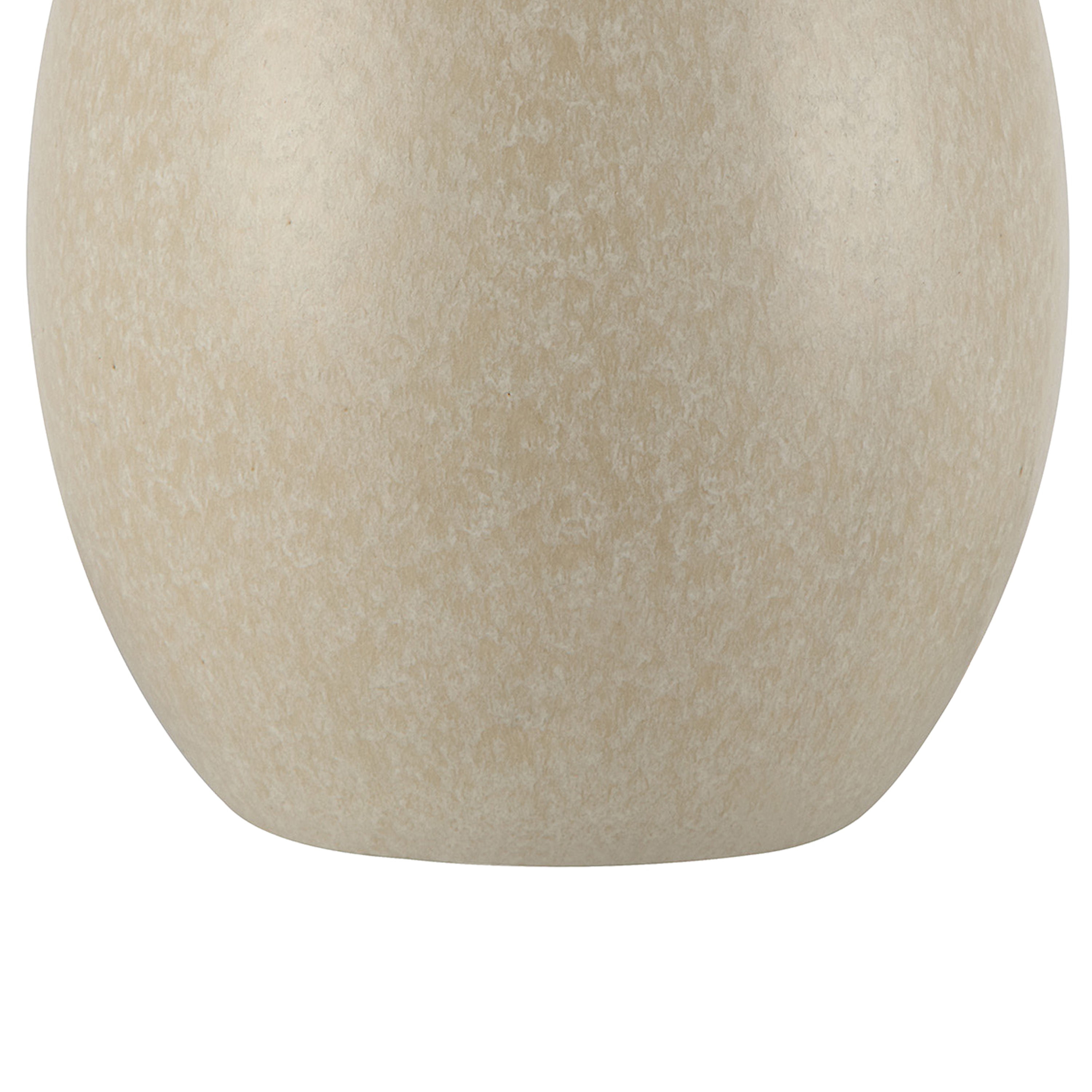 Better Homes & Gardens Cream Ceramic Table Lamp with Rattan Shade, 18 Inches