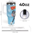 thumbnail image 3 of Tom And Jerry 40 Oz Tumbler With Handle And Straw, Stainless Steel Vacuum Travel Mug, Double Wall Vacuum Insulated Tumbler With Lid, Water Bottle for Gifts Party Office Coffee, 3 of 8