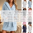 thumbnail image 3 of Zormilly Robes for Women Plush Fleece Long Hooded Nightgowns with Pockets Warm Fashion Casual Fluffy Soft Bathrobes,S-2XL, 3 of 7